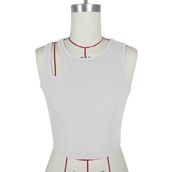 Summer Solid Color Tailored Tank Top For Women