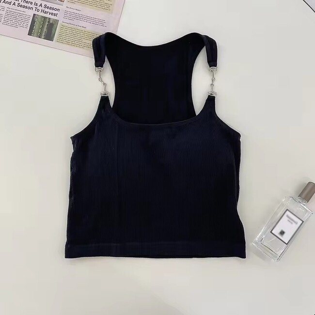 Womens Casual Sleeveless Bra Tank Top