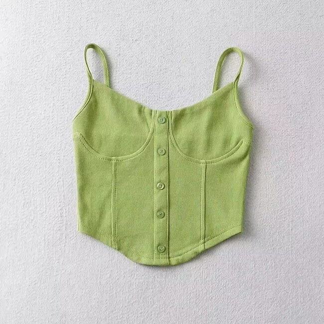 Womens Solid Color Camisole Tank Top