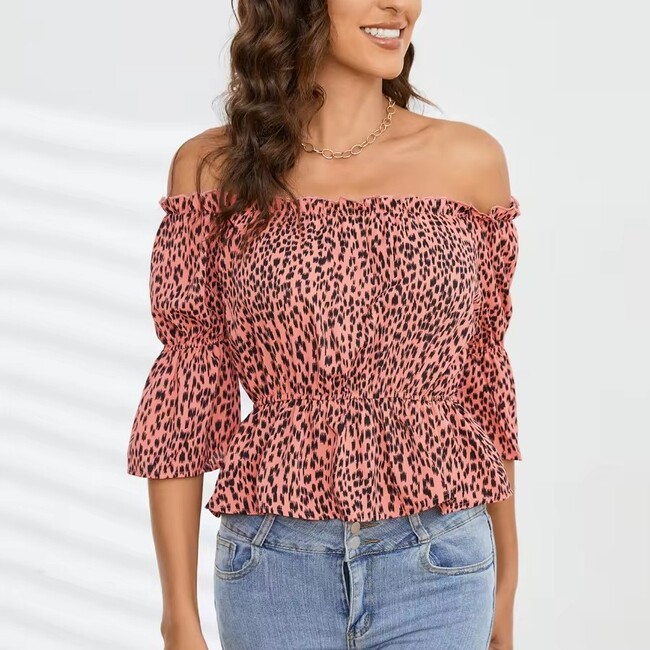 Summer Elegant Ladies Off Shoulder Top