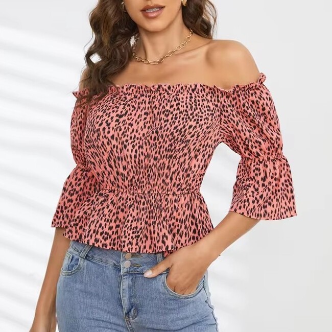 Summer Elegant Ladies Off Shoulder Top