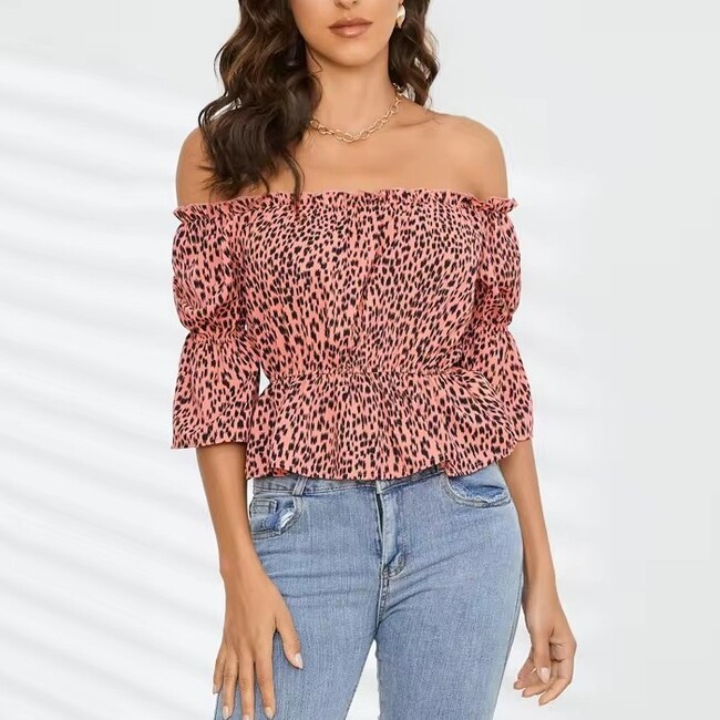 Summer Elegant Ladies Off Shoulder Top