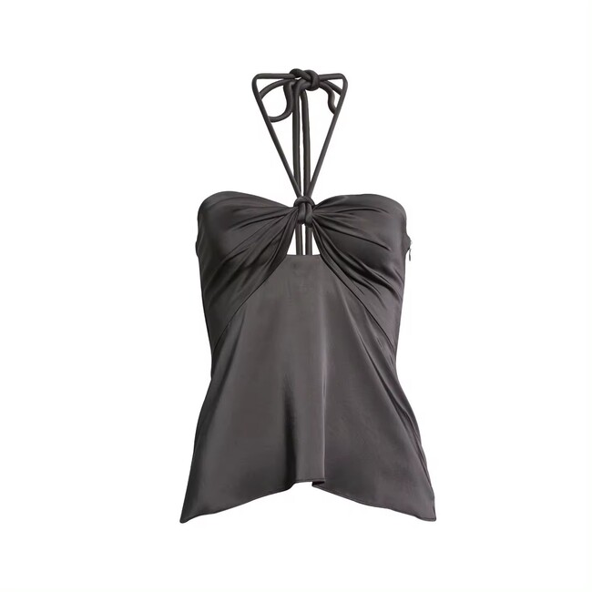 Womens Wrap Camisole Stretchy Sexy Top