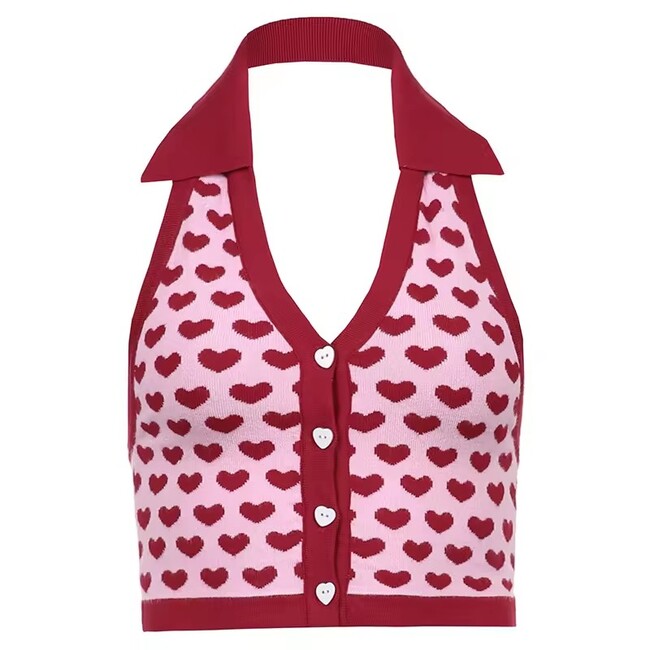 Womens Heart Sling Sweater