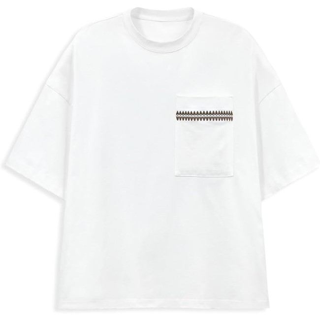 Mens Oversized Short Sleeve T Shirts Casual Summer Pocket Tee Tops