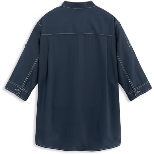 Mens Casual Shirts Button Up Sleeve Mandarin Collar Summer Tops