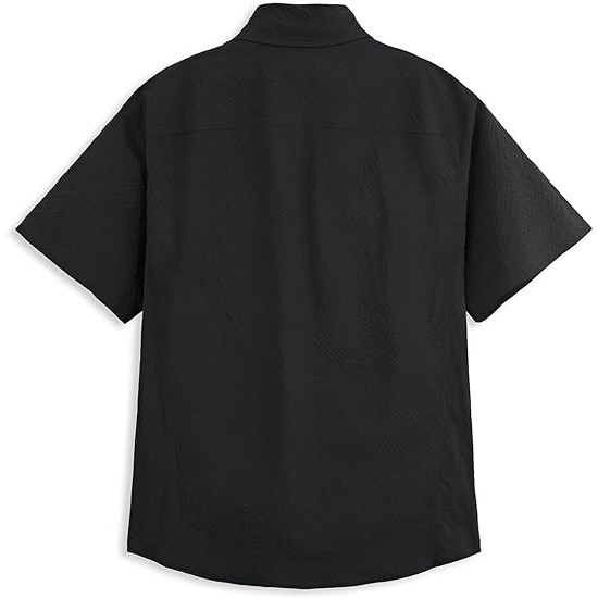 Mens Button Down Shirts Casual Short Sleeve Color Block with Pocket