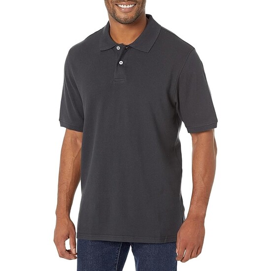 Men Regular Fit Cotton Pique Polo Shirt