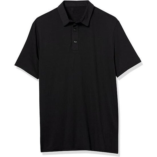 Regular Fit Button Closure Cotton Pique Men Polo Shirt