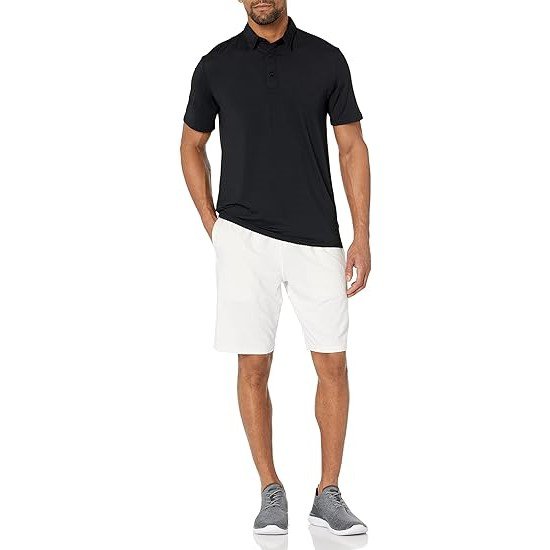 Regular Fit Button Closure Cotton Pique Men Polo Shirt