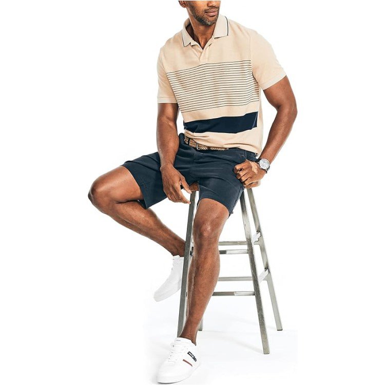 Sustainably Crafted Classic Fit Chest Stripe Polo